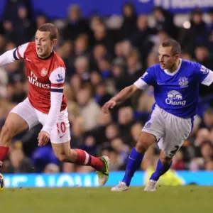 Jack Wilshere Outmaneuvers Leon Osman: Everton vs Arsenal, Premier League 2012-13