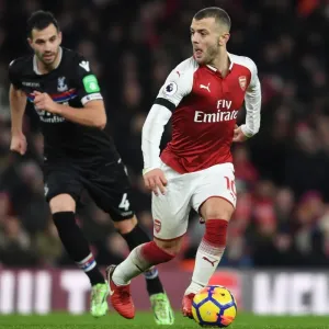 Jack Wilshere Outmaneuvers Luka Milivojevic: Arsenal vs Crystal Palace, Premier League 2017-18 Jack Wilshere Outmaneuvers Luka Milivojevic: Arsenal vs Crystal Palace, Premier League 2017-18