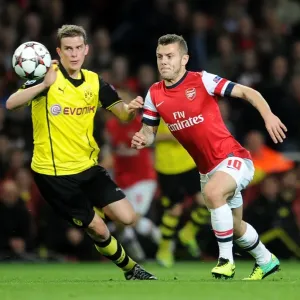 Jack Wilshere Outmaneuvers Sven Bender: Arsenal vs Borussia Dortmund, UEFA Champions League, 2013