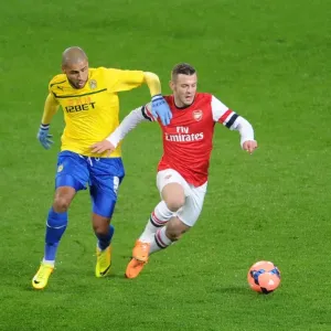 Jack Wilshere Outpaces Leon Clarke: Arsenal vs Coventry City, FA Cup Fourth Round Jack Wilshere Outpaces Leon Clarke: Arsenal vs Coventry City, FA Cup Fourth Round