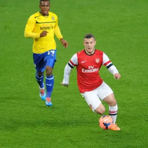 Jack Wilshere Outruns Franck Moussa: Arsenal vs Coventry City FA Cup Fourth Round Jack Wilshere Outruns Franck Moussa: Arsenal vs Coventry City FA Cup Fourth Round