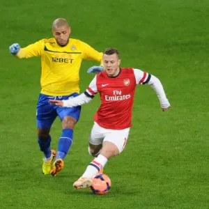 Jack Wilshere Outruns Leon Clarke: Arsenal vs Coventry City, FA Cup Fourth Round Jack Wilshere Outruns Leon Clarke: Arsenal vs Coventry City, FA Cup Fourth Round