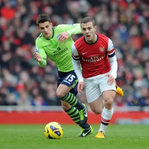 Jack Wilshere Outsmarts Ashley Westwood: Arsenal vs Aston Villa, Premier League 2012-13