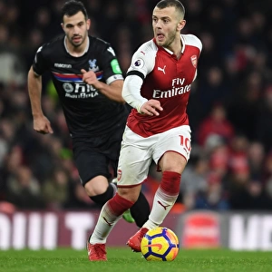 Jack Wilshere Outsmarts Luka Milivojevic: Arsenal's Midfield Maestro Outwits Crystal Palace's Defender