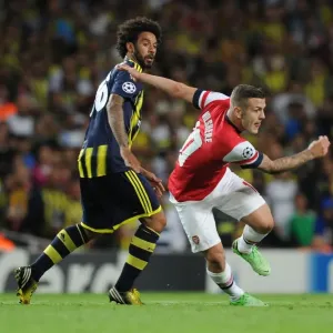 Jack Wilshere Overpowers Christian: Arsenal's Champions League Battle against Fenerbahce