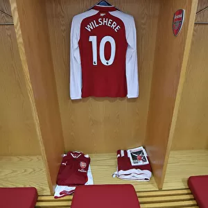 Jack Wilshere: Pre-Match Focus at Arsenal's Emirates Stadium (Arsenal v Stoke City, 2017-18)