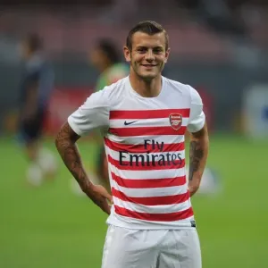Jack Wilshere Prepares for Arsenal's Clash against Nagoya Grampus in Japan, 2013