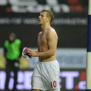 Jack Wilshere Reacts After Arsenal's Win Against Wigan Athletic (2012-13)