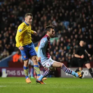 Jack Wilshere Scores First Goal: Aston Villa vs. Arsenal, Premier League 2013-14 Jack Wilshere Scores First Goal: Aston Villa vs. Arsenal, Premier League 2013-14