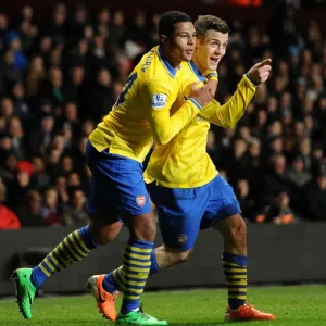Jack Wilshere Scores the Opener: Arsenal's Triumph at Aston Villa, Premier League 2013-14 Jack Wilshere Scores the Opener: Arsenal's Triumph at Aston Villa, Premier League 2013-14