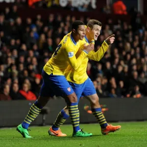 Jack Wilshere Scores the Opener: Arsenal's Victory at Aston Villa, Premier League 2013-14 Jack Wilshere Scores the Opener: Arsenal's Victory at Aston Villa, Premier League 2013-14