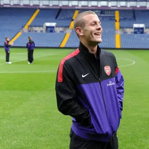 Jack Wilshere Scouting West Bromwich Albion U21 Pitch Ahead of Arsenal U21 Clash (2012-13)