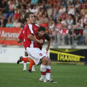 Jack Wilshere shoots past Burgenland goalkeeper Johannes