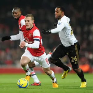 Jack Wilshere Surges Past Kemy Agustien in Arsenal's FA Cup Victory over Swansea Jack Wilshere Surges Past Kemy Agustien in Arsenal's FA Cup Victory over Swansea