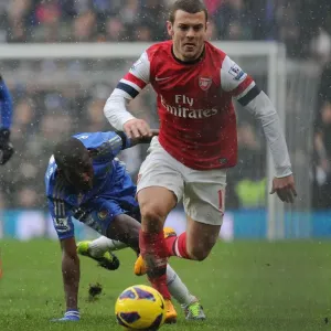 Jack Wilshere Surges Past Ramires: Intense Rivalry in Chelsea vs. Arsenal Premier League Clash