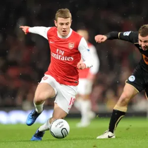 Jack Wilshere vs. James McArthur: Arsenal's Victory Over Wigan Athletic in the Carling Cup Quarterfinals (30/11/10)