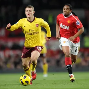 Jack Wilshere vs Anderson: Manchester United vs Arsenal, 13/12/10, Barclays Premier League, Old Trafford