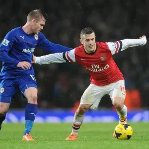 Jack Wilshere vs Aron Gunnarsson: Battle in Midfield - Arsenal v Cardiff City, Premier League Jack Wilshere vs Aron Gunnarsson: Battle in Midfield - Arsenal v Cardiff City, Premier League
