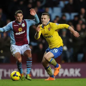 Jack Wilshere vs. Ashley Westwood: Battle in the Midfield - Aston Villa vs. Arsenal, Premier League 2013-14 Jack Wilshere vs. Ashley Westwood: Battle in the Midfield - Aston Villa vs. Arsenal, Premier League 2013-14