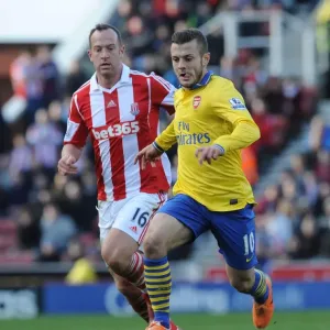 Jack Wilshere vs. Charlie Adam: Battle in the Midfield - Stoke City vs. Arsenal, Premier League 2013-14