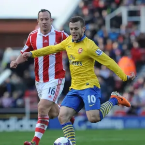 Jack Wilshere vs. Charlie Adam: Clash of Midfield Titans - Stoke City vs. Arsenal, Premier League, 2014