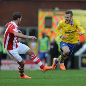 Jack Wilshere vs Erik Pieters: Battle at Britannia Stadium - Stoke City vs Arsenal, Premier League 2013-14