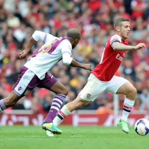 Jack Wilshere vs Fabian Delph: Battle in Midfield - Arsenal v Aston Villa, Premier League 2013-14