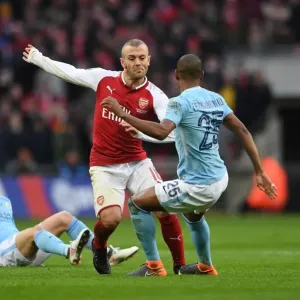 Jack Wilshere vs Fernandinho: Battle at the Carabao Cup Final Jack Wilshere vs Fernandinho: Battle at the Carabao Cup Final