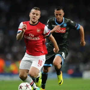 Jack Wilshere vs. Giandomenico Mesto: Arsenal vs. Napoli, UEFA Champions League, 2013 Jack Wilshere vs. Giandomenico Mesto: Arsenal vs. Napoli, UEFA Champions League, 2013