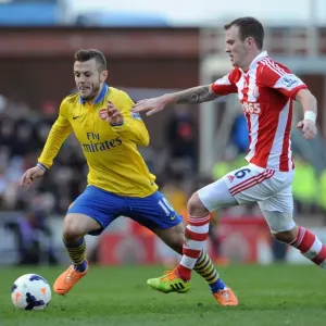 Jack Wilshere vs. Glenn Whelan: Battle in the Midfield - Stoke City vs. Arsenal, Premier League 2013-14