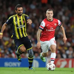 Jack Wilshere vs. Gokhan Gonul: Battle in the Arsenal v Fenerbahce UEFA Champions League Clash