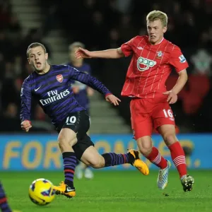 Jack Wilshere vs. James Ward-Prowse: Intense Midfield Battle at Southampton v Arsenal (2012-13) Jack Wilshere vs. James Ward-Prowse: Intense Midfield Battle at Southampton v Arsenal (2012-13)