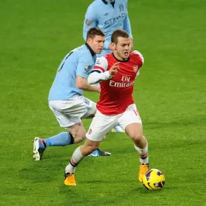 Jack Wilshere vs. Javi Garcia and Gareth Barry: Battle in Midfield - Arsenal v Manchester City, Premier League 2012-13 Jack Wilshere vs. Javi Garcia and Gareth Barry: Battle in Midfield - Arsenal v Manchester City, Premier League 2012-13
