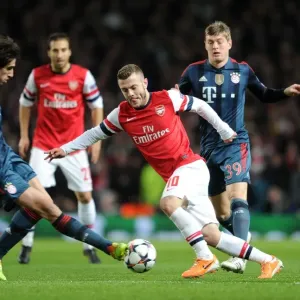 Jack Wilshere vs. Javier Martinez: Battle in the Midfield - Arsenal v FC Bayern Munich, UEFA Champions League 2013-14 Jack Wilshere vs. Javier Martinez: Battle in the Midfield - Arsenal v FC Bayern Munich, UEFA Champions League 2013-14