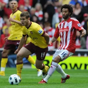 Jack Wilshere vs Jermaine Pennant: Stoke City's Triumph Over Arsenal in the Premier League (8/5/2011)