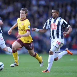 Jack Wilshere vs. Jerome Thomas: Thrilling Draw at The Hawthorns, Arsenal vs. West Bromwich Albion, Barclays Premier League, 2011