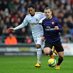 Jack Wilshere vs. Jonathan de Guzman: Swansea v Arsenal - FA Cup Third Round
