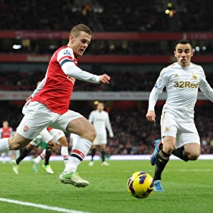 Jack Wilshere vs. Leon Britton: Battle for Ball Control - Arsenal v Swansea City, Premier League 2012-13