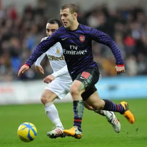 Jack Wilshere vs. Leon Britton: Battle in the FA Cup Third Round between Swansea and Arsenal Jack Wilshere vs. Leon Britton: Battle in the FA Cup Third Round between Swansea and Arsenal