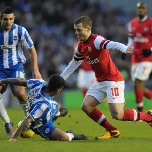 Jack Wilshere vs. Liam Bridcutt: A FA Cup Battle at the Amex Stadium