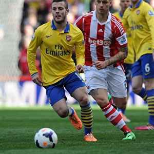 Jack Wilshere vs Marko Arnautovic: Battle in the Midfield - Stoke City vs Arsenal, Premier League 2013-14