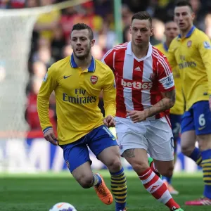 Jack Wilshere vs Marko Arnautovic: Battle in the Midfield - Stoke City vs Arsenal, Premier League 2013-14