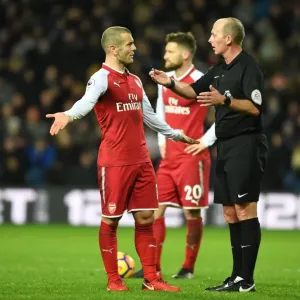 Jack Wilshere vs Mike Dean: Heated Confrontation during Arsenal's Match at West Bromwich Albion