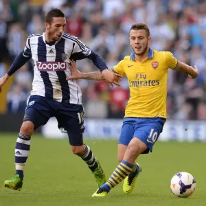 Jack Wilshere vs Morgan Amalfitano: Battle in the Midfield - West Bromwich Albion vs Arsenal (2013-14)