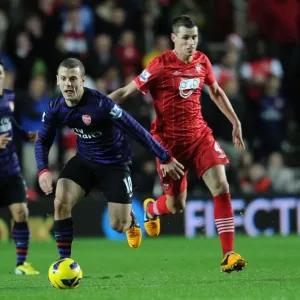 Jack Wilshere vs Morgan Schneiderlin Print