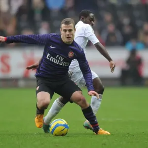 Jack Wilshere vs. Nathan Dyer: Battle in the FA Cup Third Round between Swansea and Arsenal Jack Wilshere vs. Nathan Dyer: Battle in the FA Cup Third Round between Swansea and Arsenal