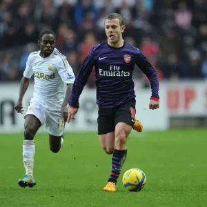 Jack Wilshere vs. Nathan Dyer: A Midfield Battle at Swansea FA Cup Match (Swansea vs. Arsenal 2012-13) Jack Wilshere vs. Nathan Dyer: A Midfield Battle at Swansea FA Cup Match (Swansea vs. Arsenal 2012-13)