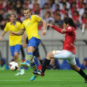 Jack Wilshere vs. Yosuke Kashiwagi: Clash of Midfielders in Urawa Red Diamonds vs. Arsenal (2013) Jack Wilshere vs. Yosuke Kashiwagi: Clash of Midfielders in Urawa Red Diamonds vs. Arsenal (2013)