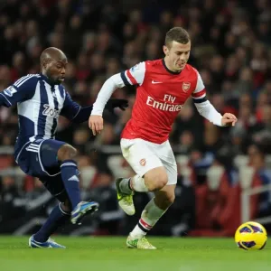 Jack Wilshere vs Youssouf Mulumbu: Intense Battle at Emirates Stadium (Arsenal v West Bromwich Albion 2012-13)