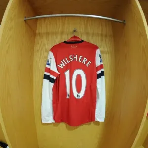 Jack Wilshere's Arsenal Shirt in Arsenal Changing Room (2012-13)